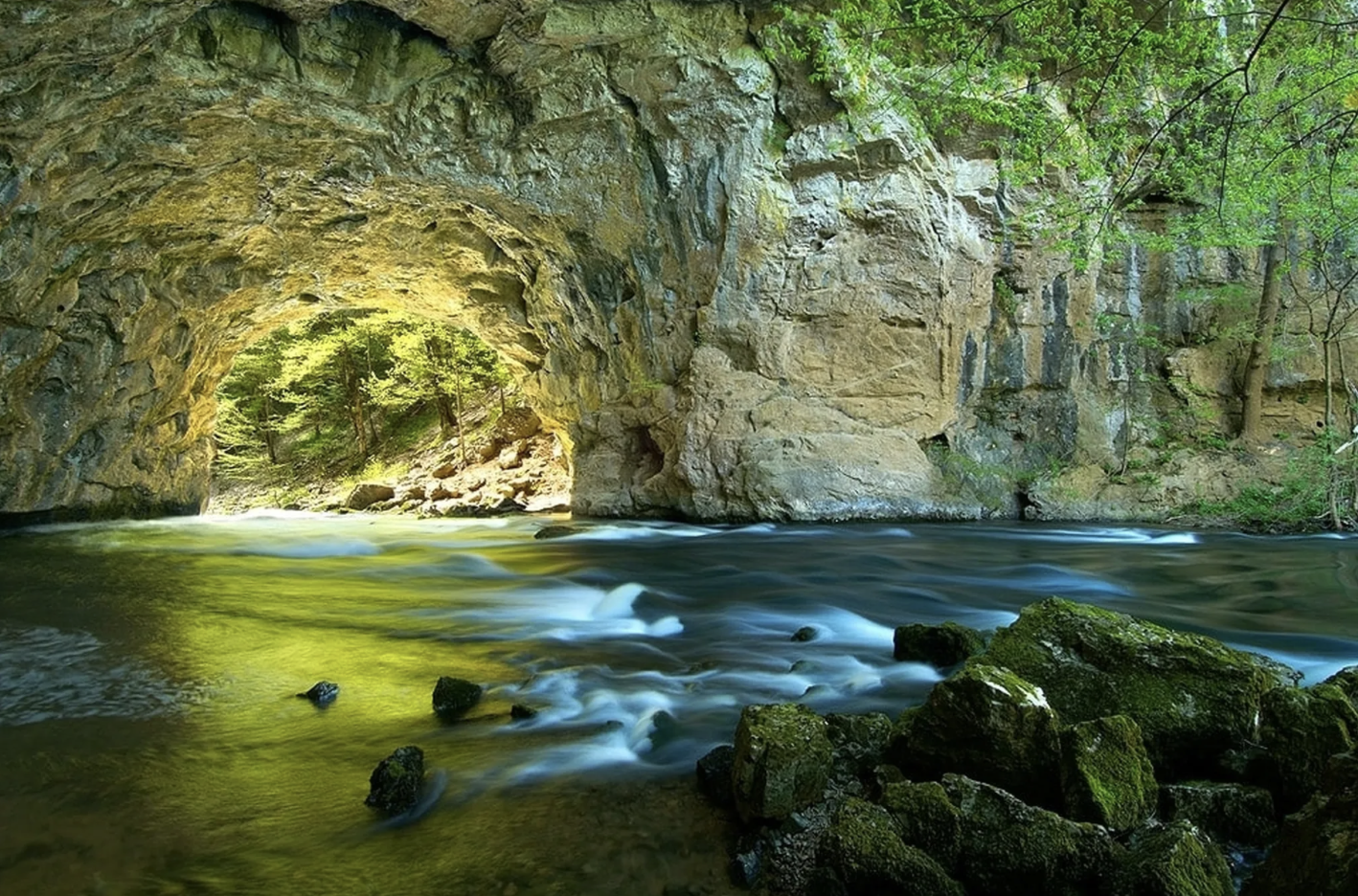 Natural stone bridge at Rakov Škocjan